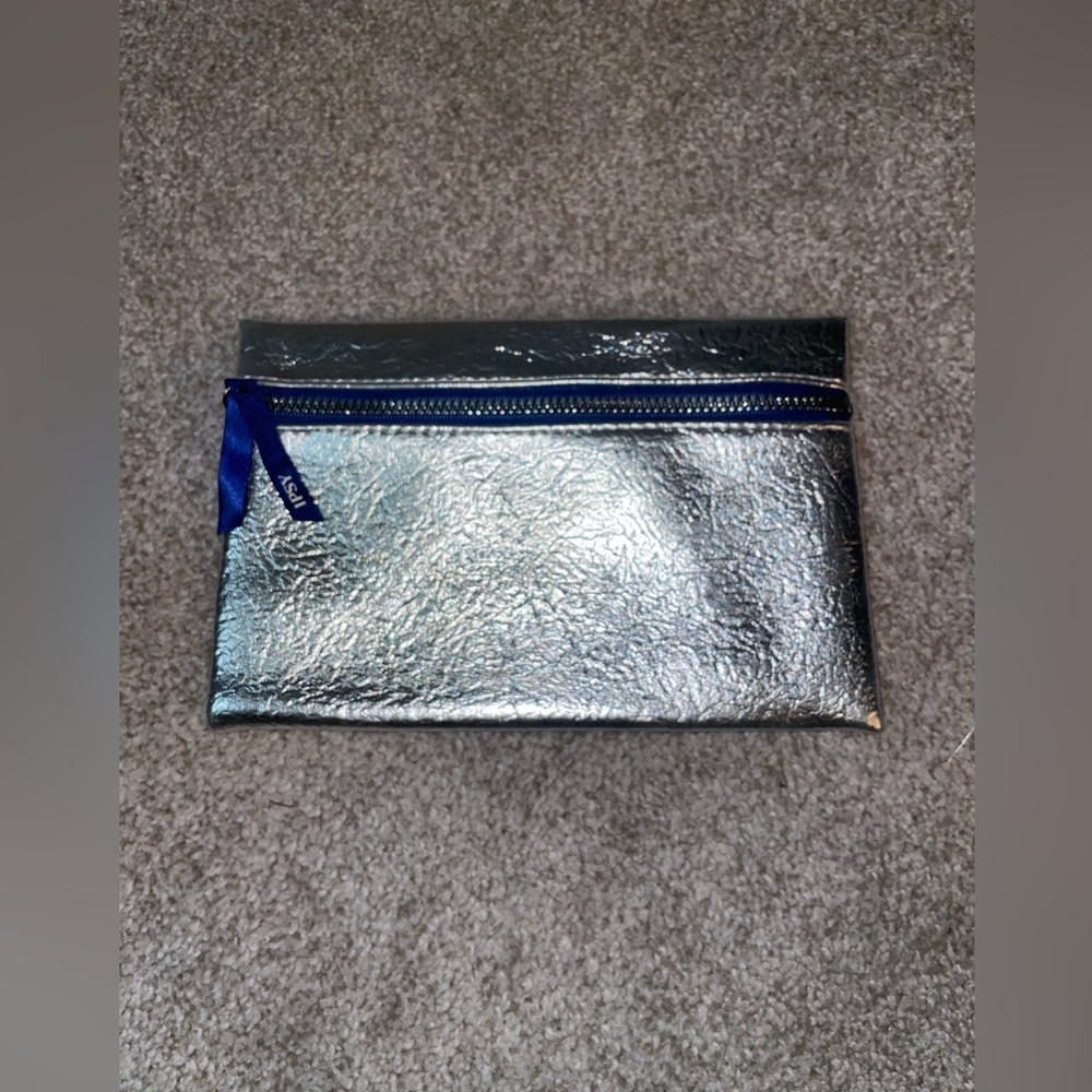Silver metallic ipsy bag